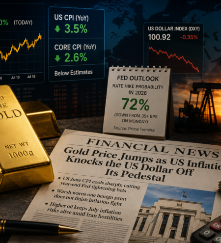 Gold Climbs as Softer US Inflation Weakens Dollar and Revives Bullion Demand