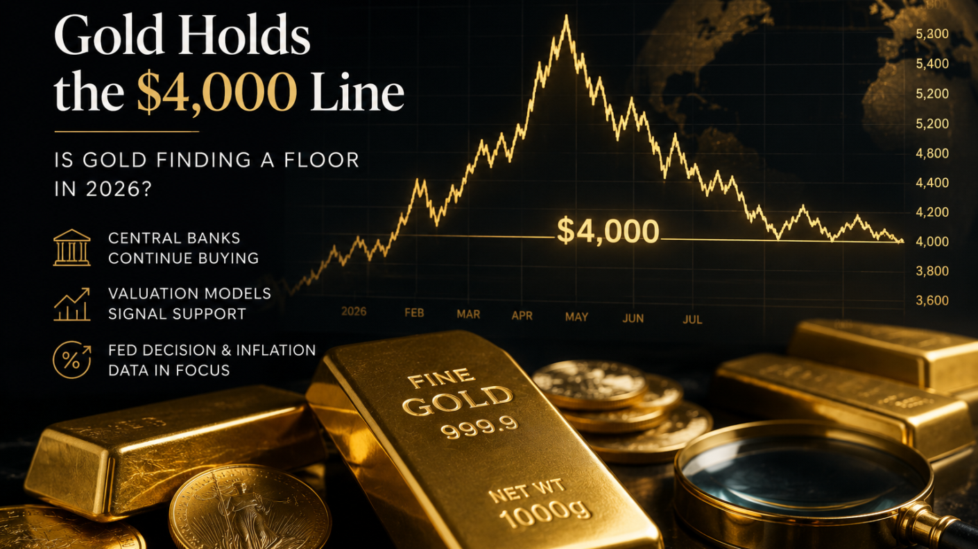 Gold Holds the $4,000 Line as Markets Await Critical Fed Decision