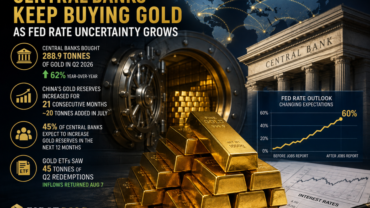 Central Banks Keep Buying Gold as Fed Rate Uncertainty Grows