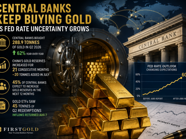 Central Banks Keep Buying Gold as Fed Rate Uncertainty Grows