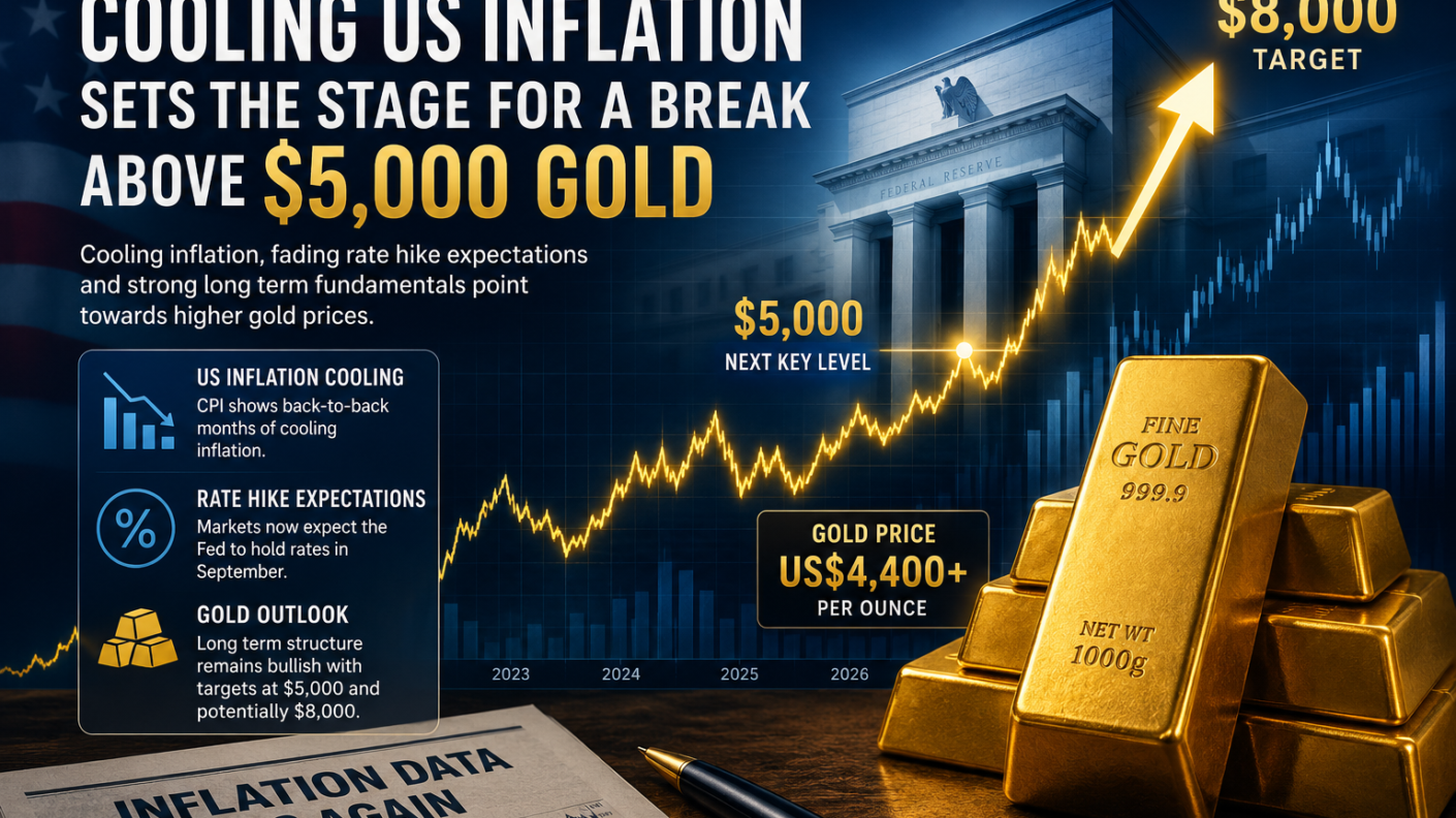 Cooling US Inflation Puts Gold Back in Focus as Markets Look Towards $5,000