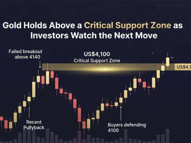 Gold Holds Above a Critical Support Zone as Investors Watch the Next Move