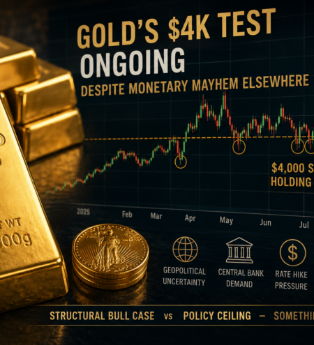 Gold Holds the $4,000 Line as Markets Wait for the Next Big Catalyst