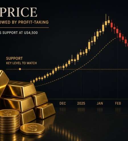 Gold Pullback Puts US$4,500 Support in Focus