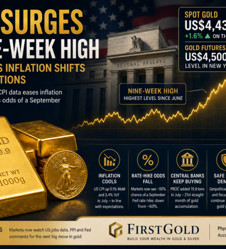 Gold Surges to Nine-Week High