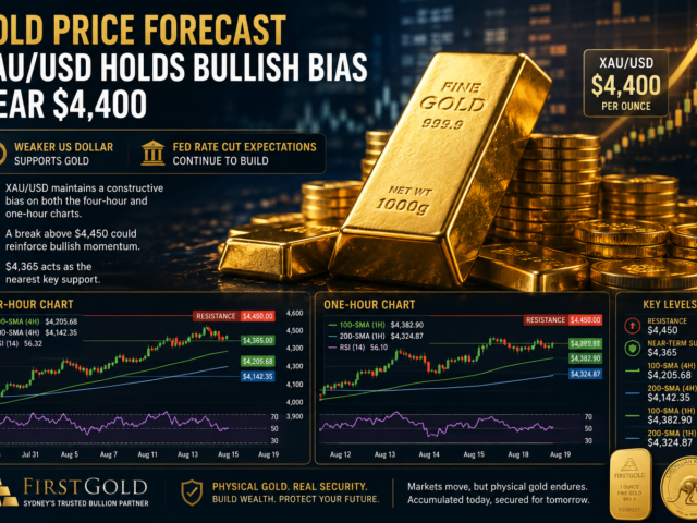 Gold Price Holds Bullish Bias Near US$4,400