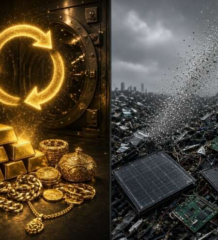 Gold and silver are both precious metals, but their fates after mining could hardly be more different.