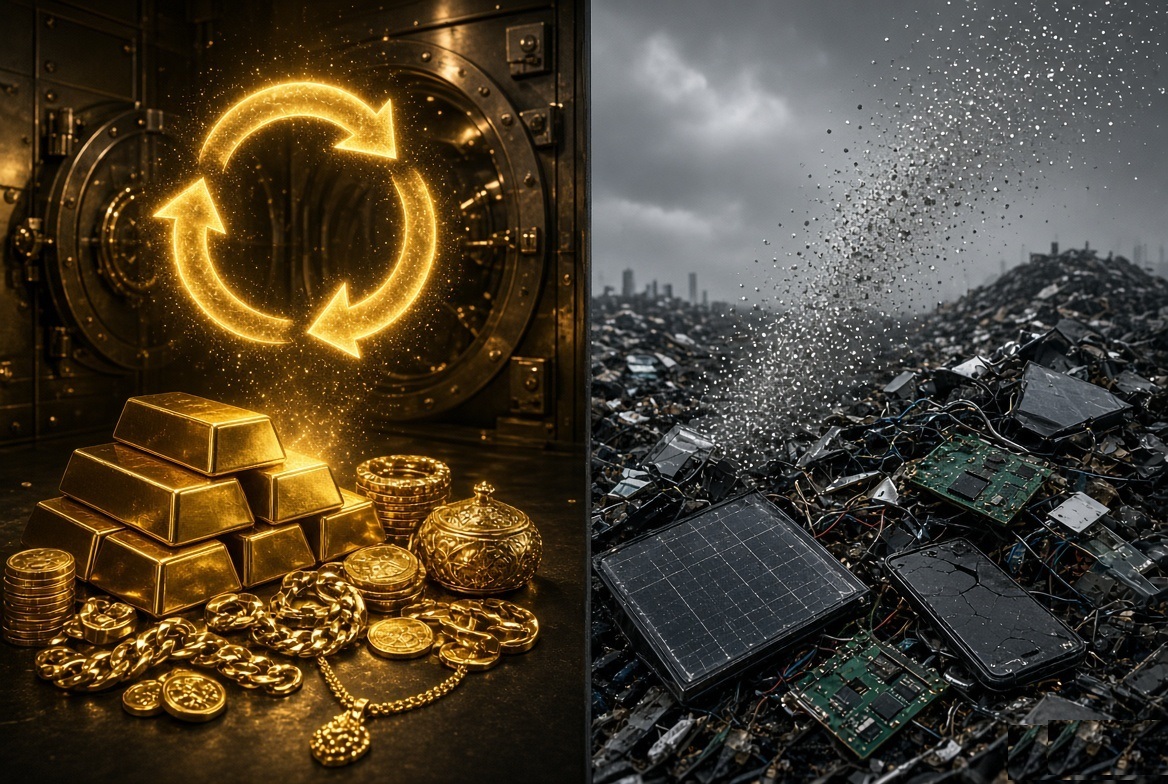 Gold and silver are both precious metals, but their fates after mining could hardly be more different.