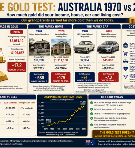 How Much Gold Did an Australian Wage Buy in 1970 — Compared With Today?
