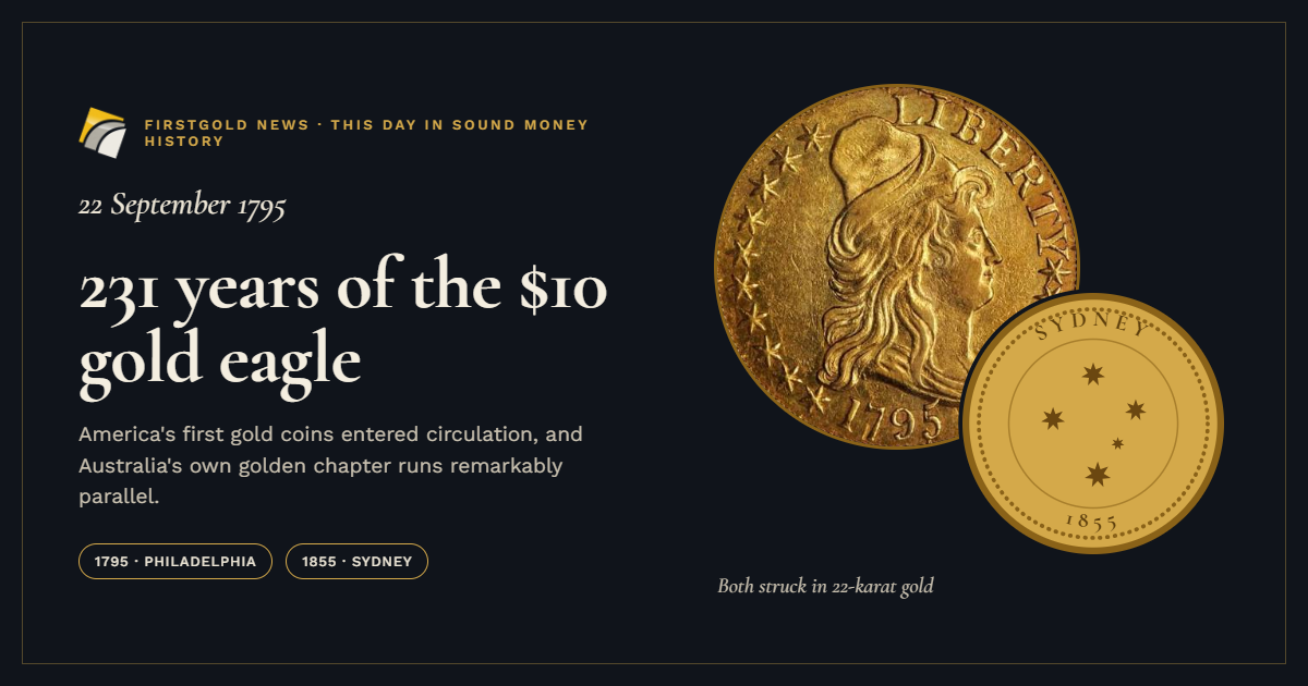 231 Years Ago, America Put Its First $10 Gold Coins Into Circulation