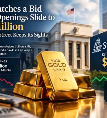 Gold Catches a Bid as Job Openings Slide to 7.08 Million