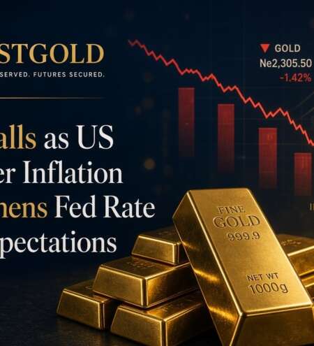 Gold Falls as US Producer Inflation Strengthens Fed Rate Hike Expectations