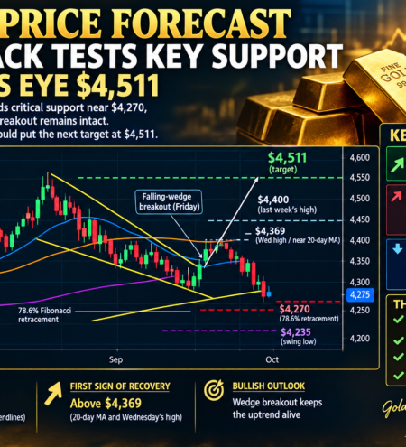 Gold Price Forecast: Pullback Tests Key Support as Bulls Eye $4,511