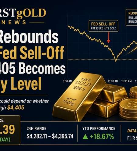 Gold Rebounds After Fed Sell-Off as $4,405 Becomes the Key Level