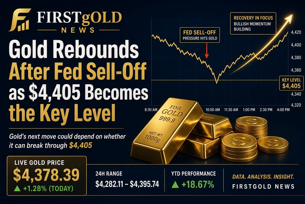Gold Rebounds After Fed Sell-Off as $4,405 Becomes the Key Level