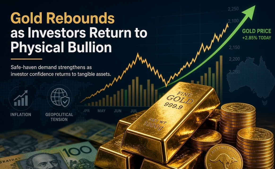 Gold Rebounds as Investors Return to Physical Bullio