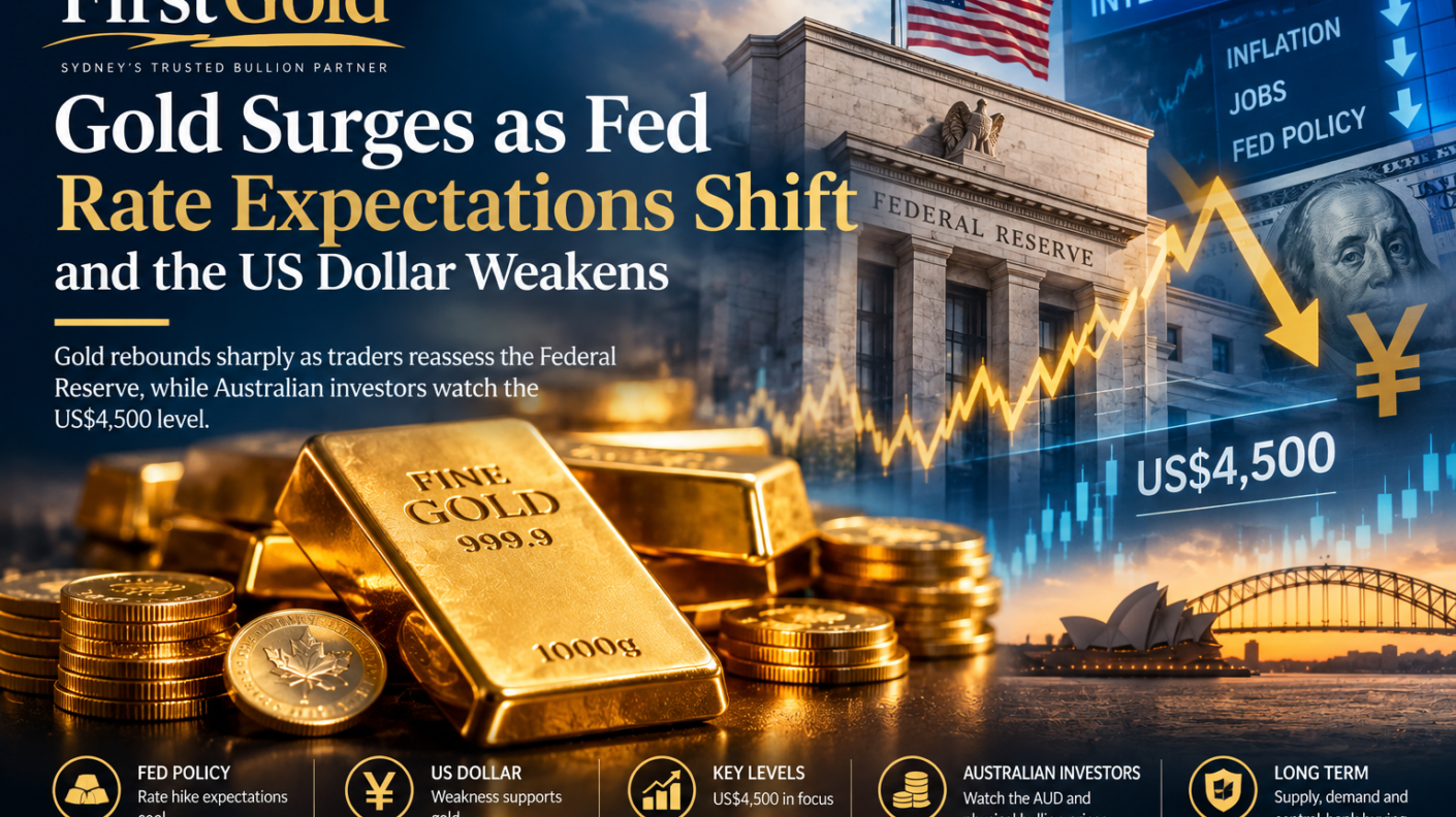 Gold Surges as Fed Rate Expectations Shift and the US Dollar Weakens