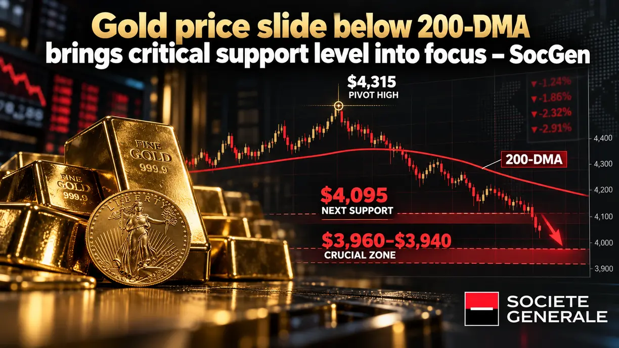 Gold price slide below 200-DMA