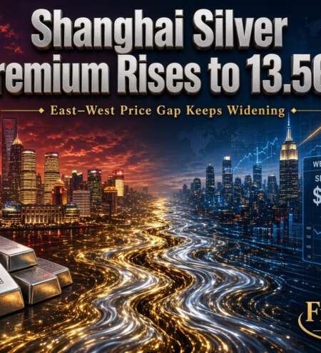 Shanghai Silver Premium Rises to 13.56% as East–West Price Gap Keeps Widening