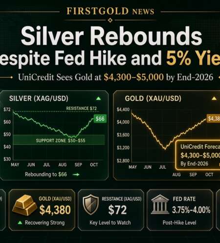 Silver Rebounds as Gold Recovers Despite Higher Rates and Rising Yields