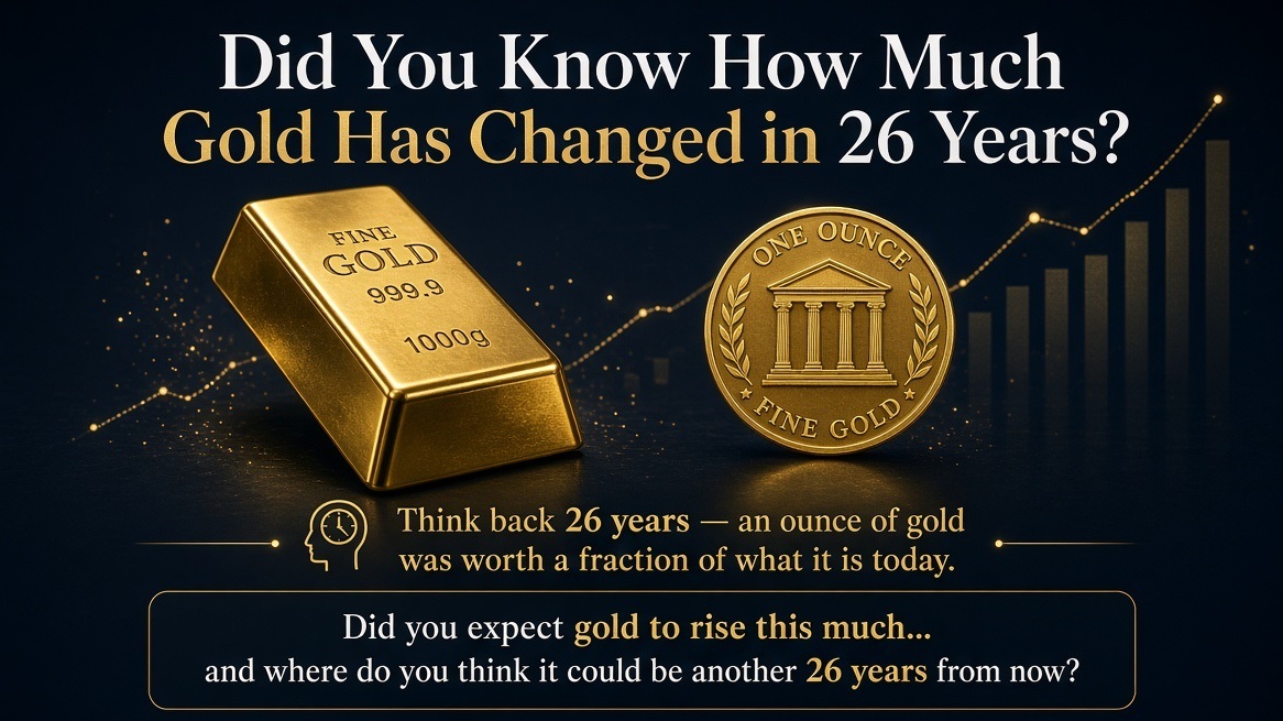Did You Know How Much Gold Has Changed in 26 Years?
