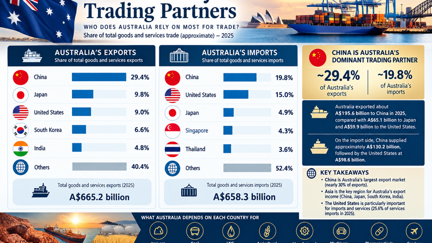 Australia’s major trading partners