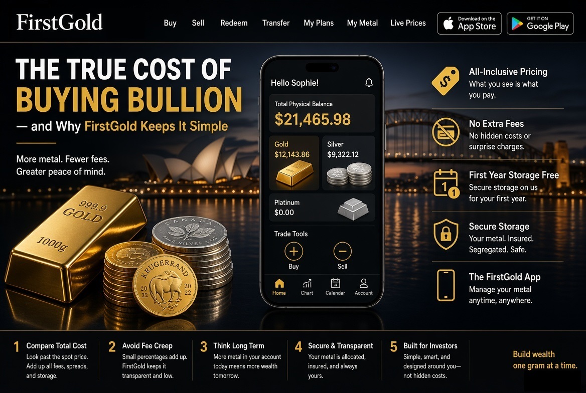 The True Cost of Buying Bullion — and Why FirstGold Keeps It Simple