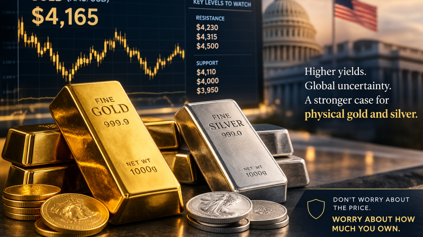 Gold Holds Below US$4,200 as High Yields Test Bullion