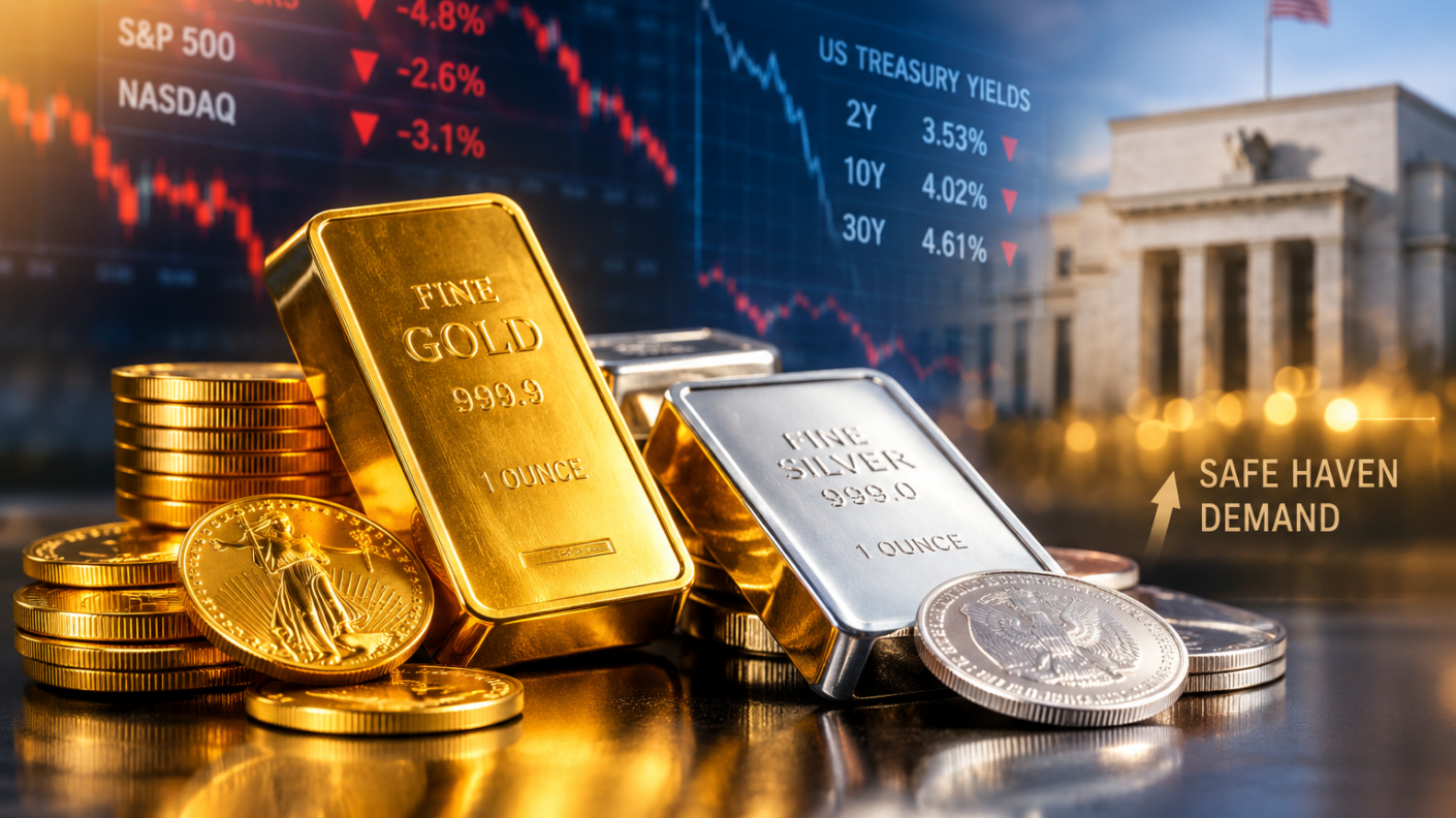 Gold Rallies as Investors Seek Safety