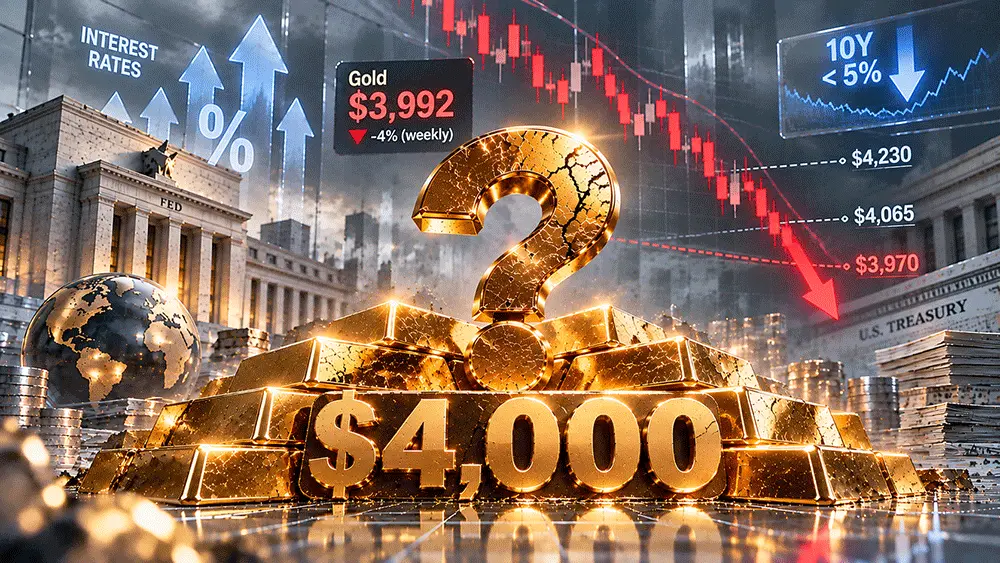 Gold's $4,000 support breaks, but is the selloff overdone